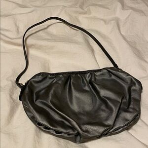 MZ Wallace Synthetic Black Metallic Mini Shoulder Bag